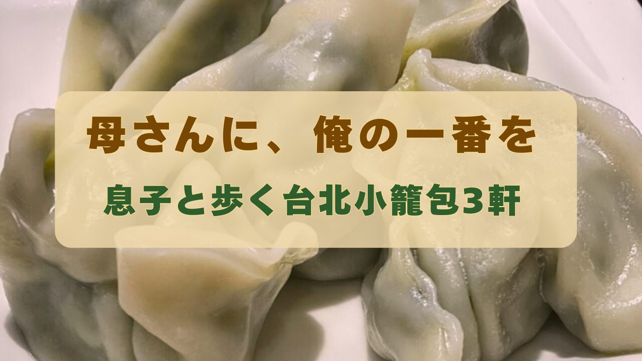 台北 寧夏夜市 小籠包 おすすめ 息子と食べ歩き