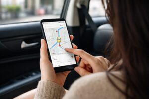 Googleマップで現在地確認している画面（2025年6月撮影）